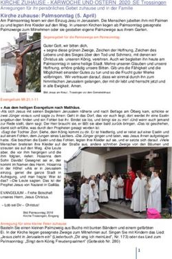 Kirche zuhause: Palmsonntag (5. April) - KARWOCHE UND OSTERN 2020 SE ...