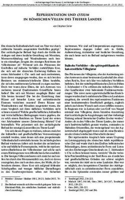 Repr&auml;sentation und otium in r&ouml;mischen Villen des Trierer Landes