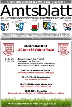 Amtsblatt des Gemeindeverwaltungsverbandes Elsenztal und der Gemeinden - Gemeinde Mauer