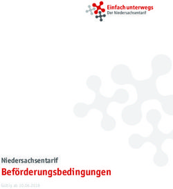 Beförderungsbedingungen - Niedersachsentarif - Metronom