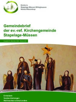 Gemeindebrief der ev.-ref. Kirchengemeinde Stapelage-M&uuml;ssen - Erntedank Verabschiedungen Weihnachten einmal anders