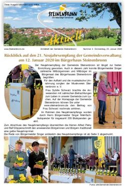 Rückblick auf den 21. Neujahrsempfang der Gemeindeverwaltung am 12. Januar 2020 im Bürgerhaus Steinenbronn