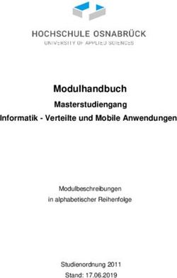 Modulhandbuch Masterstudiengang Informatik - Verteilte und Mobile Anwendungen - Modulbeschreibungen - Verteilte und ...