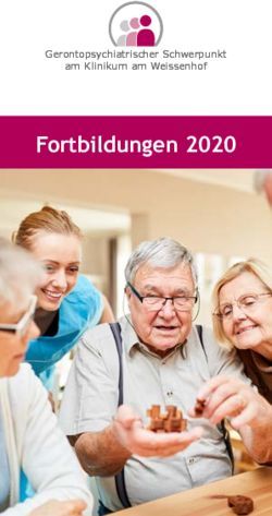 Fortbildungen 2020 Gerontopsychiatrischer Schwerpunkt am Klinikum am Weissenhof