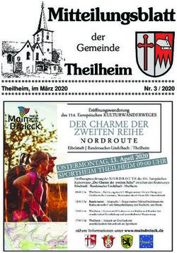 Mitteilungsblatt der Ge mein de - Gemeinde Theilheim