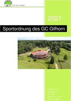 2021 Sportordnung des GC Gifhorn - GC Gifhorn e.V. Sportausschuss 26.04.2021 SteuerNr. 218 / 11215 - Golfclub Gifhorn eV