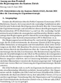 Auszug aus dem Protokoll des Regierungsrates des Kantons Z&uuml;rich - Kanton Z&uuml;rich