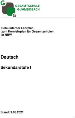 Deutsch Sekundarstufe I Stand: 9.03.2021 - Schulinterner Lehrplan zum Kernlehrplan f&uuml;r Gesamtschulen in NRW - Gesamtschule Gummersbach