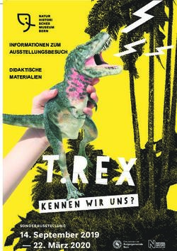 T. 14. September 2019 - 22. M&auml;rz 2020 - INFORMATIONEN ZUM AUSSTELLUNGSBESUCH DIDAKTISCHE MATERIALIEN - Naturhistorisches ...