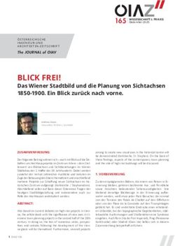 BLICK FREI! Das Wiener Stadtbild und die Planung von Sichtachsen 1850-1900. Ein Blick zur&uuml;ck nach vorne - OIAV
