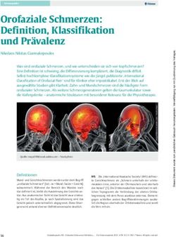 Orofaziale Schmerzen: Definition, Klassifikation und Prävalenz