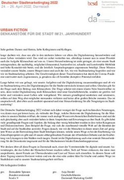 URBAN FICTION DENKANST&Ouml;&szlig;E F&Uuml;R DIE STADT IM 21. JAHRHUNDERT - STADTOPTIMISTEN