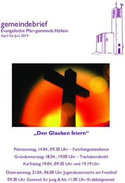 Gemeindebrief Evangelische Pfarrgemeinde Hallein April bis Juni 2019 - Evangelische Gemeinde Hallein