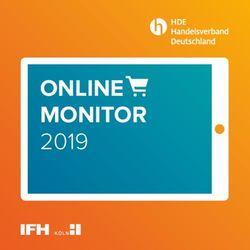ONLINE MONITOR 2019 - Handelsverband Deutschland