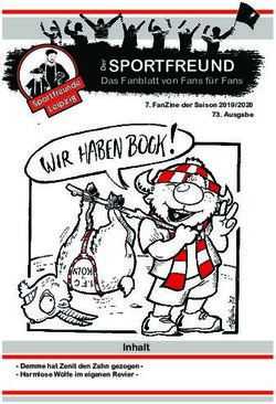 SPORTFREUND Das Fanblatt von Fans f&uuml;r Fans - Inhalt