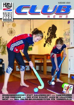 WOHNZIMMERHOCKEY STATT HALLENHOCKEY +++ VEREINSLEBEN IN DER PANDEMIE +++ DER HTCW SCHLÄFT AUCH IM LOCKDOWN NICHT +++ NEU: ONLINE-BELEGUNGSSYSTEM ...