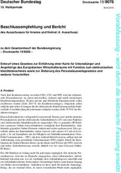 Beschlussempfehlung und Bericht - des Ausschusses f&uuml;r Inneres und Heimat (4. Ausschuss) - DIP21 ...