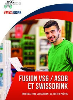 Fusion VSG / ASDB et Swissdrink - Informations concernant la fusion prévue