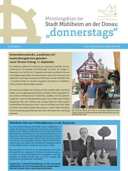 "donnerstags" Stadt M&uuml;hlheim an der Donau - Mitteilungsblatt der - "donnerstags"