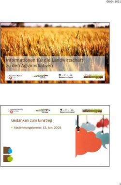 Informationen f&uuml;r die Landwirtschaft zu den Agrarinitiativen - Gedanken zum Einstieg - Luzerner ...