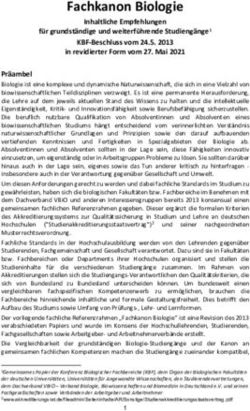 Fachkanon Biologie Inhaltliche Empfehlungen für grundständige und weiterführende Studiengänge1 KBF-Beschluss vom 24.5. 2013 in revidierter Form ...