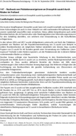 147 Nachweis von Pr&auml;dationsereignissen an Drosophila suzukii durch R&auml;uber im Freiland - Julius K&uuml;hn-Institut