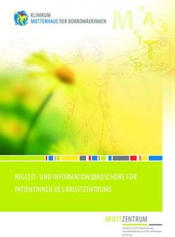 BEGLEIT- UND INFORMATIONSBROSCH&Uuml;RE F&Uuml;R PATIENTINNEN DES BRUSTZENTRUMS BRUSTZENTRUM