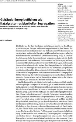 Geb&auml;ude-Energieeffizienz als Katalysator residentieller Segregation