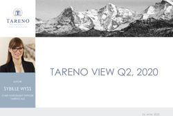 TARENO VIEW Q2, 2020 SYBILLE WYSS - Tareno AG