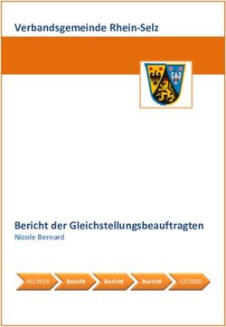 Verbandsgemeinde Rhein-Selz - Bericht der Gleichstellungsbeauftragten Nicole Bernard - Verbandsgemeinde Rhein Selz