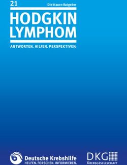 HODGKIN LYMPHOM 21 - Deutsche Krebshilfe