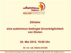 Zöliakie eine autoimmun-bedingte Unverträglichkeit von Gluten 24. Mai 2012, 19.00 Uhr - Dr. rer. nat. Sabine Schütt - Inflammatio