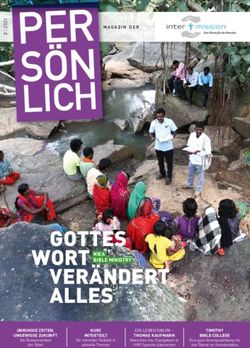 GOTTES WORT VER&Auml;NDERT ALLES - Inter-Mission