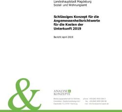 Schlüssiges Konzept für die Angemessenheitsrichtwerte für die Kosten der Unterkunft 2019 - Landeshauptstadt Magdeburg Sozial- und Wohnungsamt