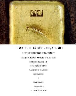 I - Fairtrade Gold in der Schweiz Chancen, Potenziale, Alternativen