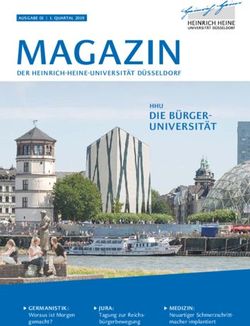 MAGAZIN DIE BÜRGER-UNIVERSITÄT - HHU - Heinrich-Heine-Universität Düsseldorf