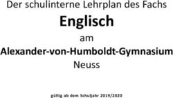 Englisch Alexander-von-Humboldt-Gymnasium - Der schulinterne Lehrplan des Fachs am - Alexander-von-Humboldt-Gymnasium Neuss