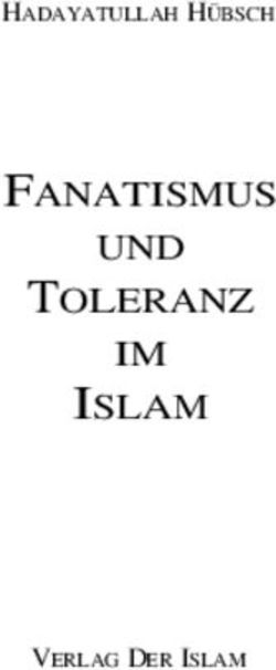 FANATISMUS TOLERANZ ISLAM - UND IM HADAYATULLAH H&Uuml;BSCH