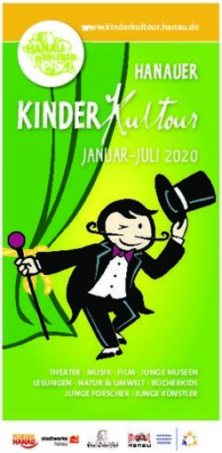 KINDER Kultour JANUAR-JULI 2020 - www.kinderkultour.hanau.de - Stadt Hanau
