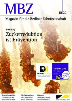 MBZ Zuckerreduktion ist Pr&auml;vention - ZAHN&Auml;RZTEKAMMER BERLIN