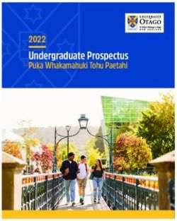 Undergraduate Prospectus 2022 - University of Otago New Zealand