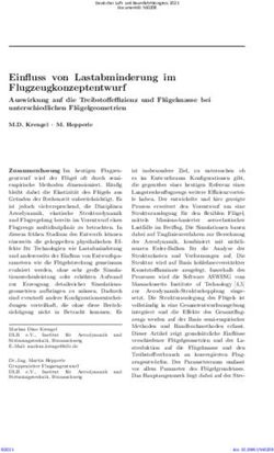 Einfluss von Lastabminderung im Flugzeugkonzeptentwurf