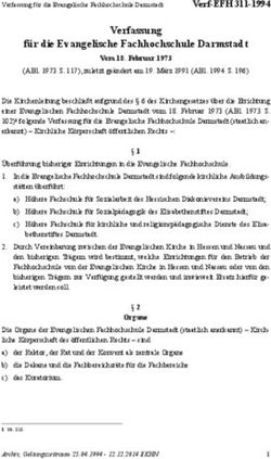 Verfassung f&uuml;r die Evangelische Fachhochschule Darmstadt