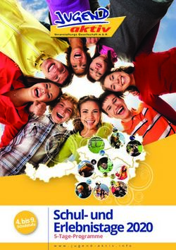 Schul- und Erlebnistage 2020 - bis 9. Schu lstufe - Jugend Aktiv