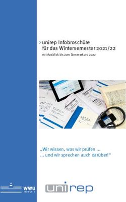 Unirep Infobroschüre für das Wintersemester 2021/22 - "Wir wissen, was wir prüfen . und wir sprechen auch darüber!" ...
