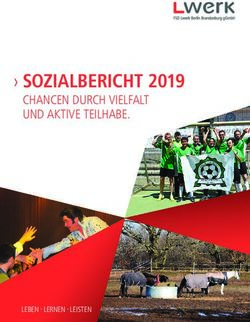 SOZIALBERICHT 2019 CHANCEN DURCH VIELFALT UND AKTIVE TEILHABE - LEBEN LERNEN LEISTEN