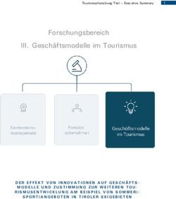 Forschungsbereich III. Gesch&auml;ftsmodelle im Tourismus - Tirol ...