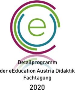 2020 Detailprogramm der eEducation Austria Didaktik Fachtagung
