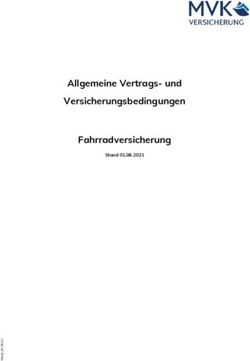 Allgemeine Vertrags- und Versicherungsbedingungen Fahrradversicherung - Stand 01.08.2021 - MVK ...