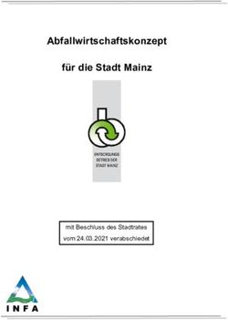 Abfallwirtschaftskonzept für die Stadt Mainz - mit Beschluss des Stadtrates vom 24.03.2021 verabschiedet